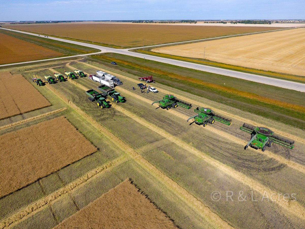 rlacres's tweet photo. Great harvest progress from an awesome crew! Finally all in same field for Saturday #ChickenChef #pizzaparty #fieldmeal https://t.co/ztBXa7IpxI