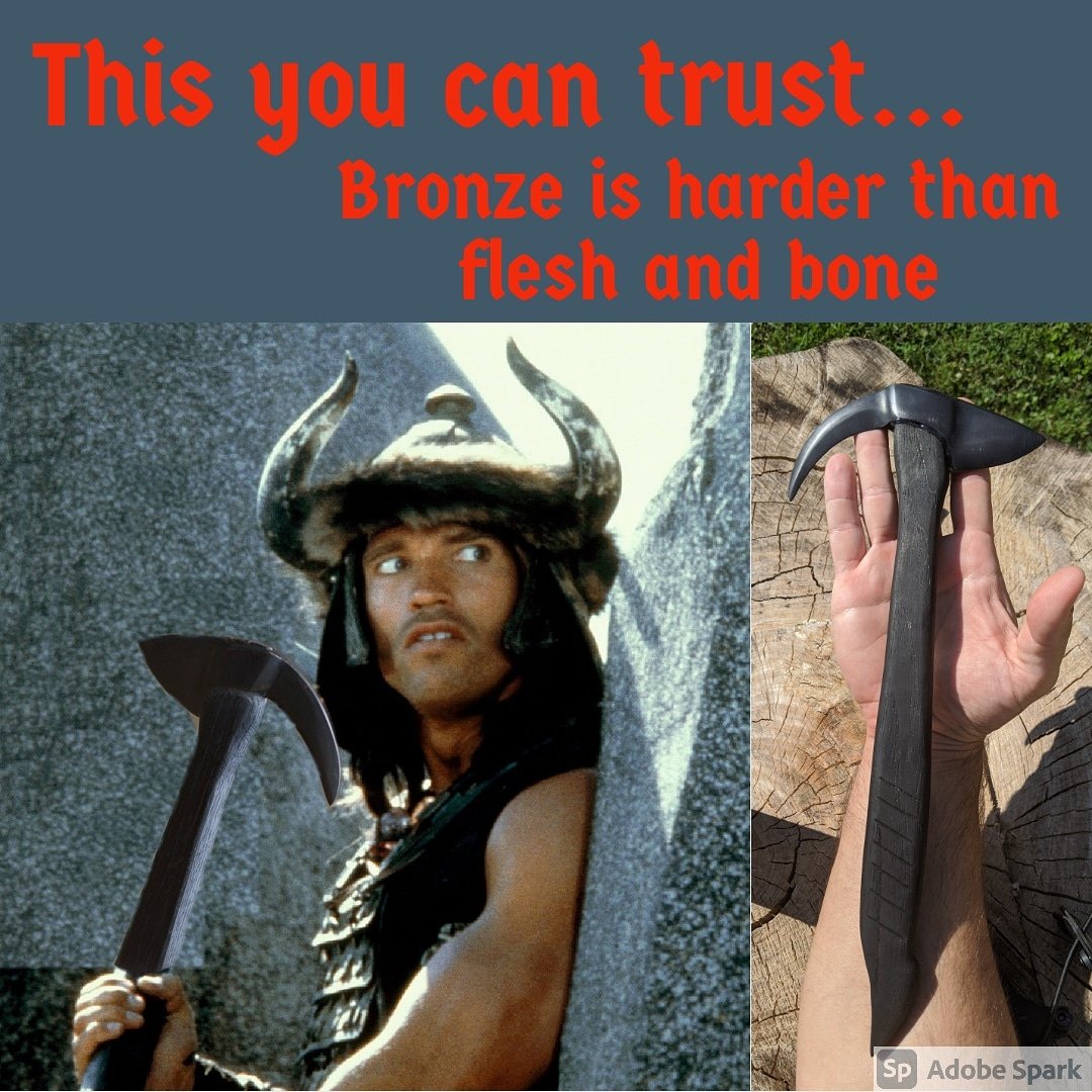 WingardWearable's tweet photo. You can now be barbaric in sleek and sexy style with the Wingard Wearables Empress Tomahawk--link in profile! Please share with all the Conan fans you know!
#bronze #battleaxe #axe #tomahawk #barbarian #conan #conanthebarbarian #arnoldschwarzenegger #weaponsfeed https://t.co/qwAqpfvp8D