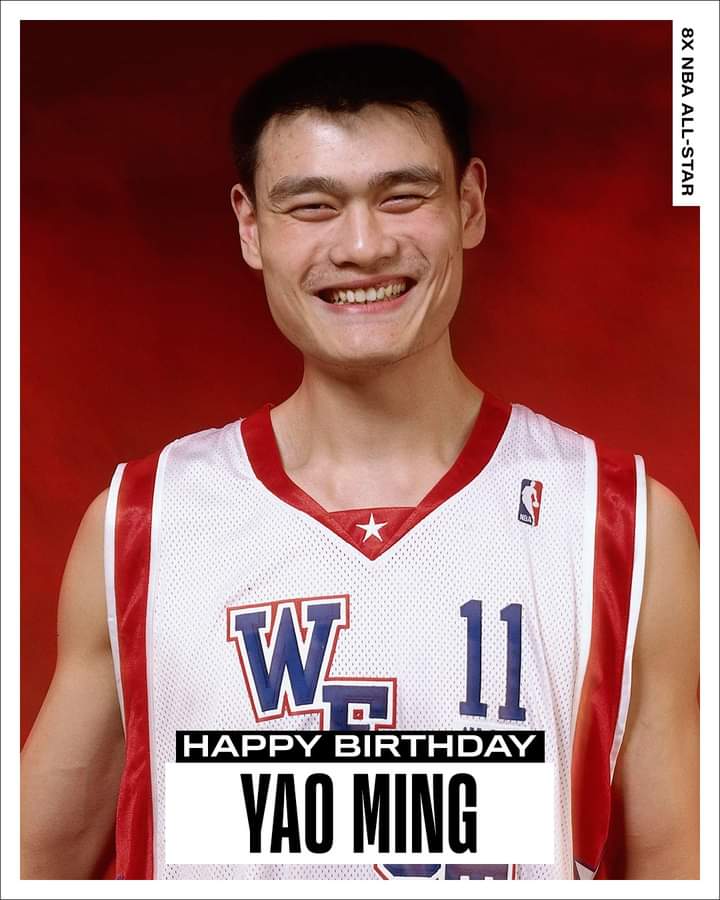 Join us in wishing a Happy 40th Birthday to 8x and HOF inductee,    Yao Ming! 