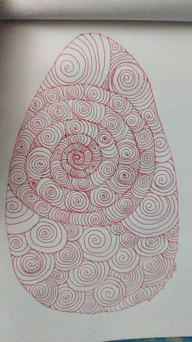 RamanujamIyeng1's tweet image. Drew a celtic menhir stone, adorned with, #spiralpatterns 

#spiralart #celticart #celticartwork #spiral #spirals