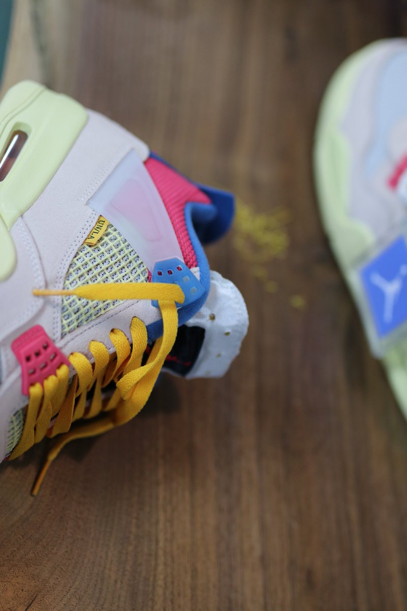 jordan 4 union yellow laces