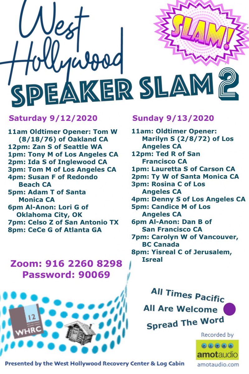 ClubNeck's tweet image. West Hollywood Speaker Slam part 2 #AA #RecoveryMonth #recovery #howitworks