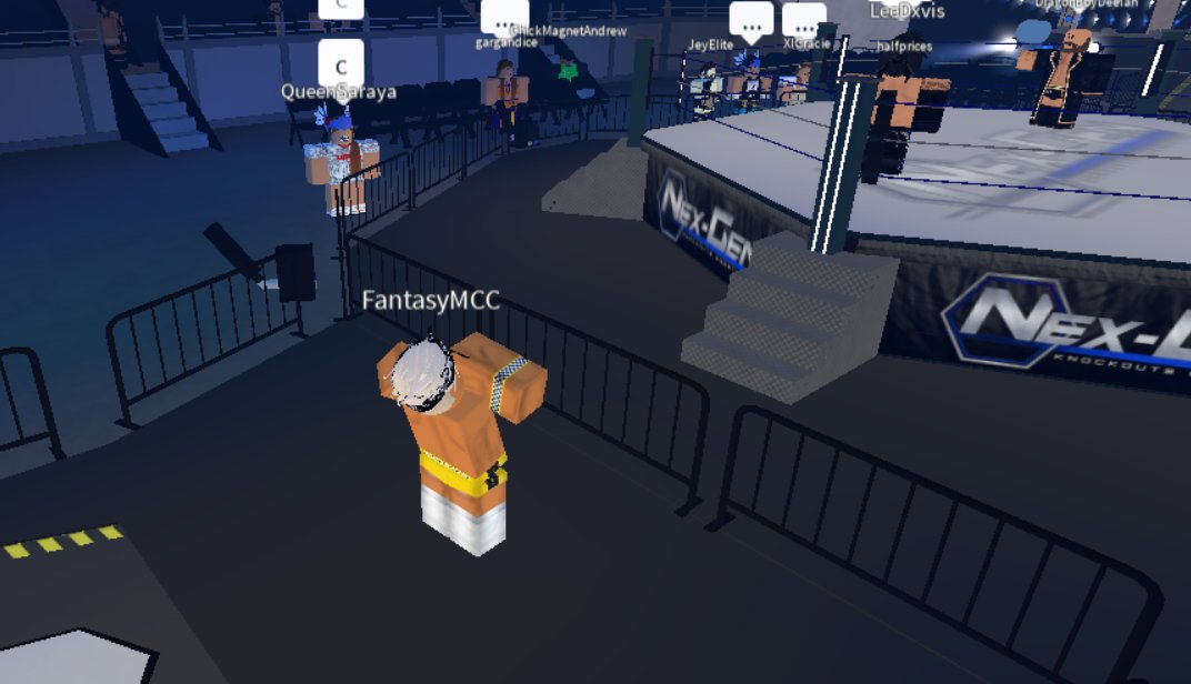 NGKWRoblox's tweet photo. NGKW - 12/09/2020!
RETURN vs DEBUT - @Swiss_Desaro vs @yatzxy!
Former Global Champion Desaro takes on the hottest rising star to date, Lee Davis!
@EqualsMCC would come out mid match to scout the talent...
AND LEE DAVIS has put away DESARO!
#NGKW https://t.co/nquYwY50Dw