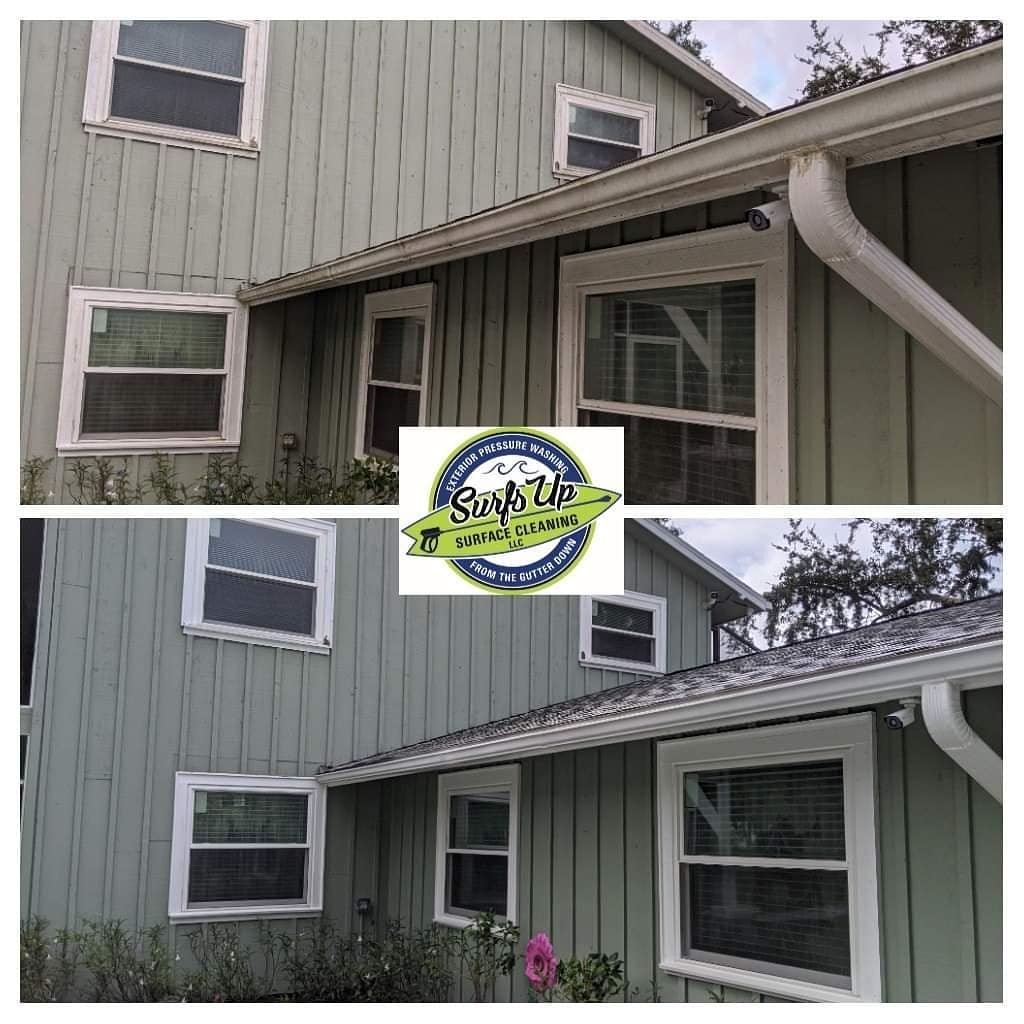 SurfsUpPW's tweet photo. A couple jobs from this week. This porch deck was probably the biggest transformation that I have done yet! Call or text us for all your pressure washing needs. 386 232 8570 https://t.co/2HHhK9c1Cx