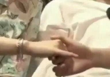 knjsgaIaxy's tweet photo. can we please talk about how namjoon always holds jin's hand like that https://t.co/6wM1Ao86r5