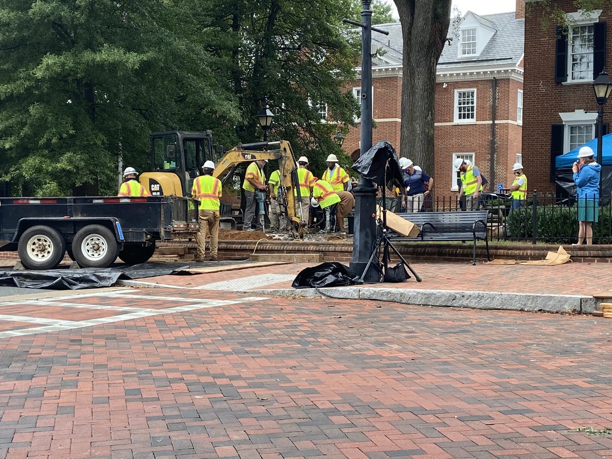 emily kilroy says they’ve got the box! it’s about 12x12”, 6” deep. it looks like the original pouring of the concrete foundation caused the sides of the box to collapse. “it’s in pretty bad shape.”