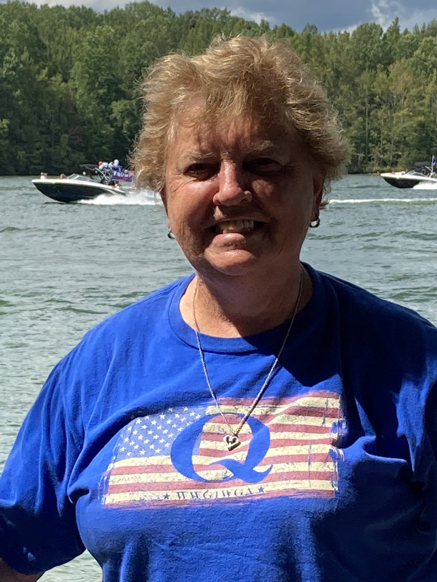 Watching the Trump boat parade at Tims Ford Lake in Franklin County, Tennessee. President Trump is loved here and several people commented about liking my shirt. MAGA