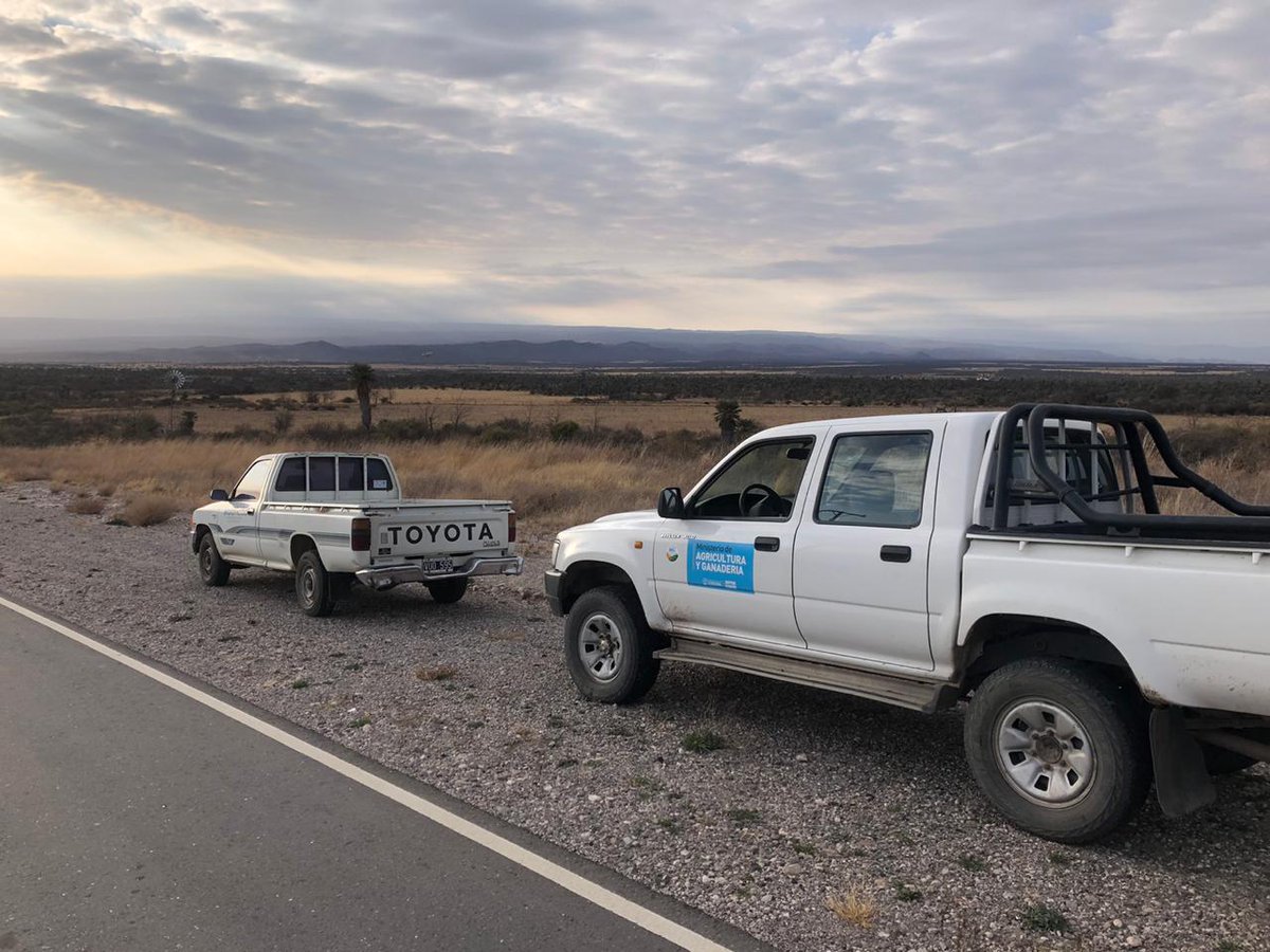 MinAgriCba's tweet photo. Para los operativos de control de langosta 🦗 realizados en #Pocho se contó con la colaboración de personal dependiente del Plan Provincial Manejo del Fuego 🔥 El coordinador de la zona Oeste, Hermann Unterthurner, brindó información valiosa que facilitó la tarea de aplicación https://t.co/6RtT3rTyqI