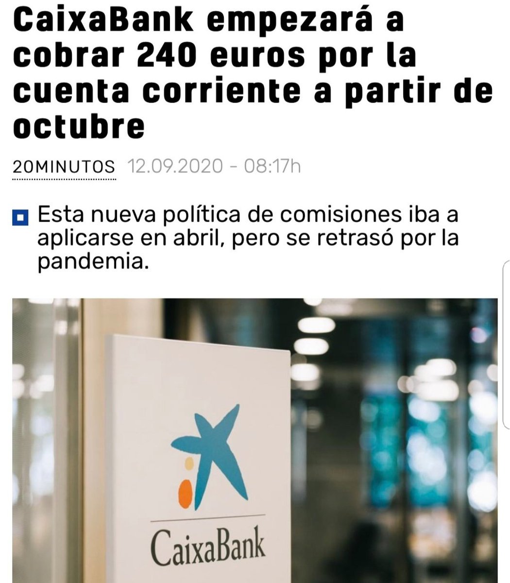 Milton20113's tweet photo. Caixabank ya ha empezado a sacar partido de su posición dominante con la fusión con Bankia.
#BoicotProductosCatalanes https://t.co/vuMx5pcR3D
