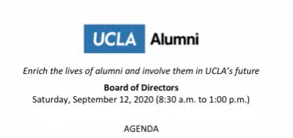 UCLA_Alumni's tweet photo. Thank you to the #UCLA Alumni Association Board and @UCLAchancellor Block for spending Saturday morning together virtually strategizing about keeping #UCLAAlumni connected, positively impacting the university and bettering the world. #BruinProud #UCLAoptimist https://t.co/S94uxWGFYl