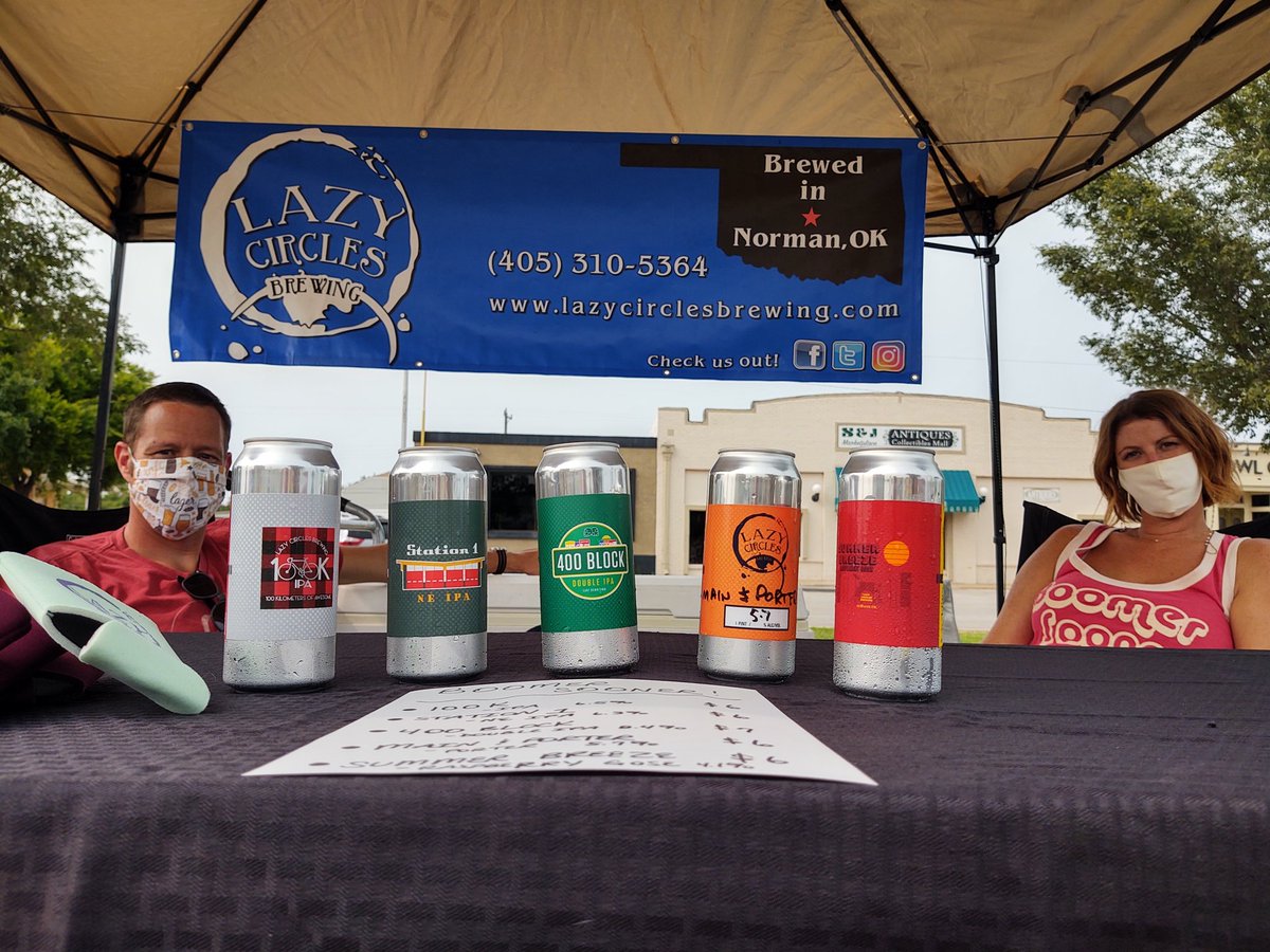 DowntownNorman's tweet photo. Boomer Bash - Gameday in #NormanOk!!
@lazycirclesbeer with five pregame options.
#BoomerSooner #beatMoState https://t.co/GCVosvIAgW