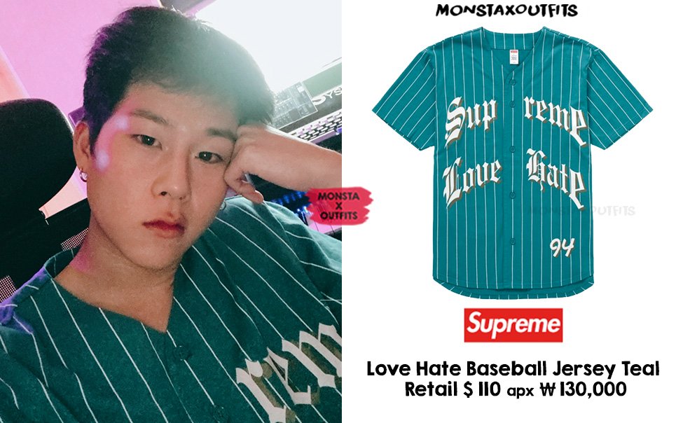 Supreme Love Hate Baseball Jersey