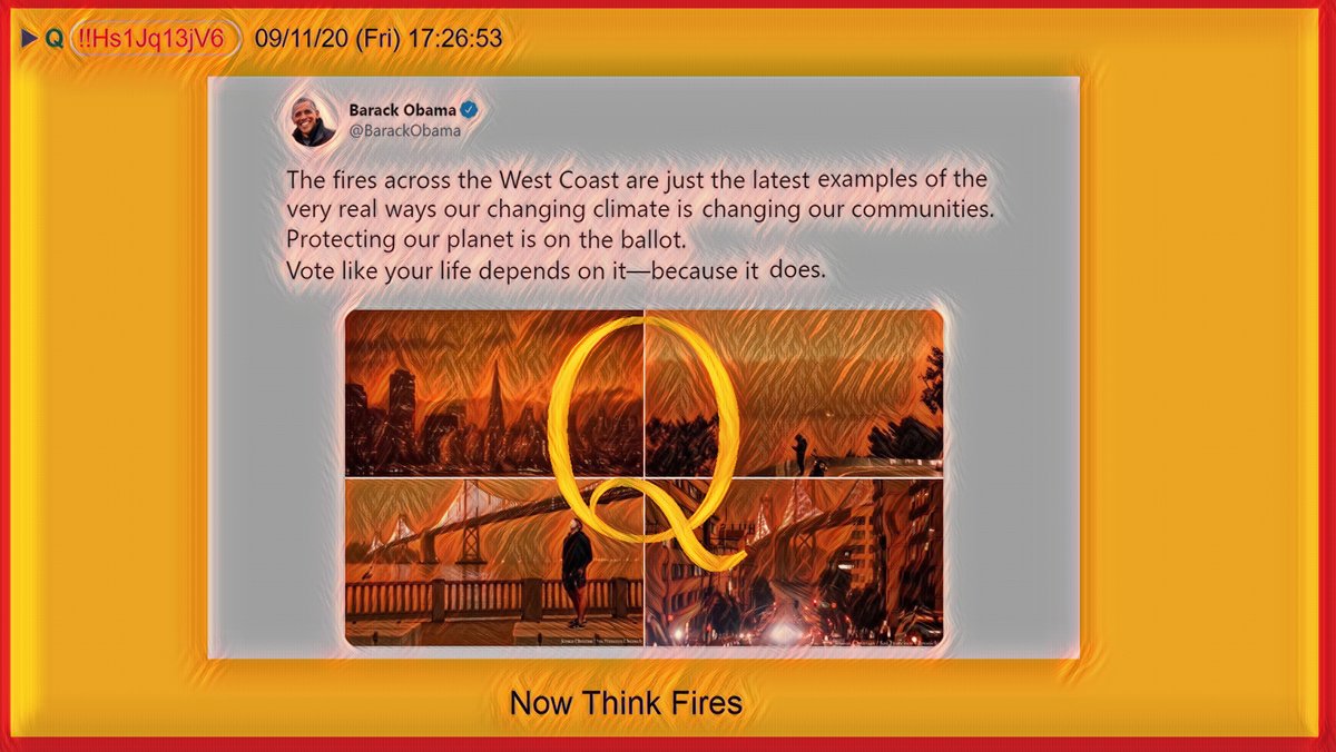 1) This is my Q thread for September 12, 2020My Theme:Now Think Fires