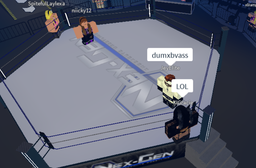 NGKWRoblox's tweet photo. NGKW - 12/09/20!
@JeyxSF and Grace vs Twisted Cross!
The Tag Team Champions put the pressure on early in the match and kept it on to secure a dominant victory here tonight!
#NGKW https://t.co/GiMvXCM73e
