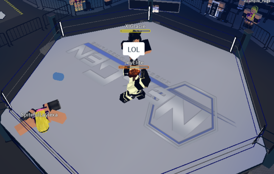 NGKWRoblox's tweet photo. NGKW - 12/09/20!
@JeyxSF and Grace vs Twisted Cross!
The Tag Team Champions put the pressure on early in the match and kept it on to secure a dominant victory here tonight!
#NGKW https://t.co/GiMvXCM73e