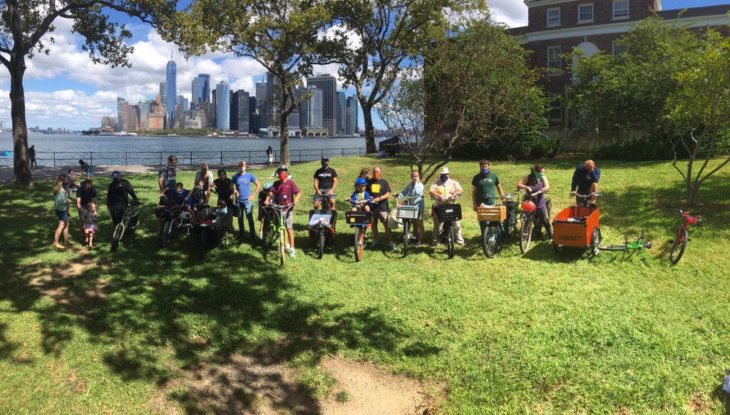 Choresh2's tweet image. Inaugural Family Cargo bike meetup at Description
Governors Island #bikenyc