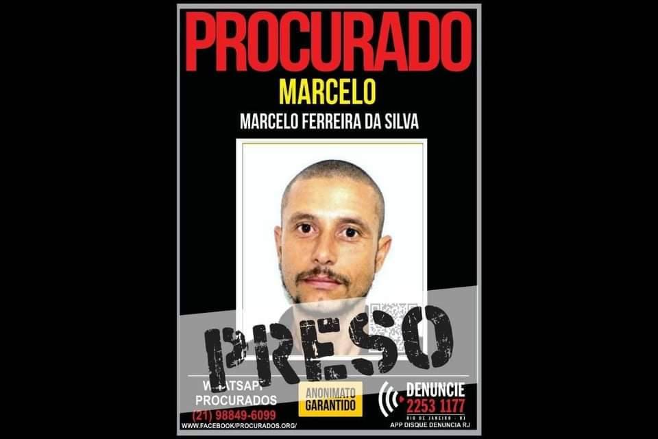 DDalertaRio's tweet photo. #foiASuaDenuncia Esse é o Marcelo Ferreira da Silva. #foragidoDaJustica , ele foi preso, hoje (12), no bairro Paraíso, em Guapimirim, durante uma ação conjunta entre Policiais Penais da SISPEN / @SEAPOFICIAL , Militares da #5UPAM e Civis da #67DP. Gradicida pela denuncia😉 #Dora https://t.co/JNt1B6RZkw
