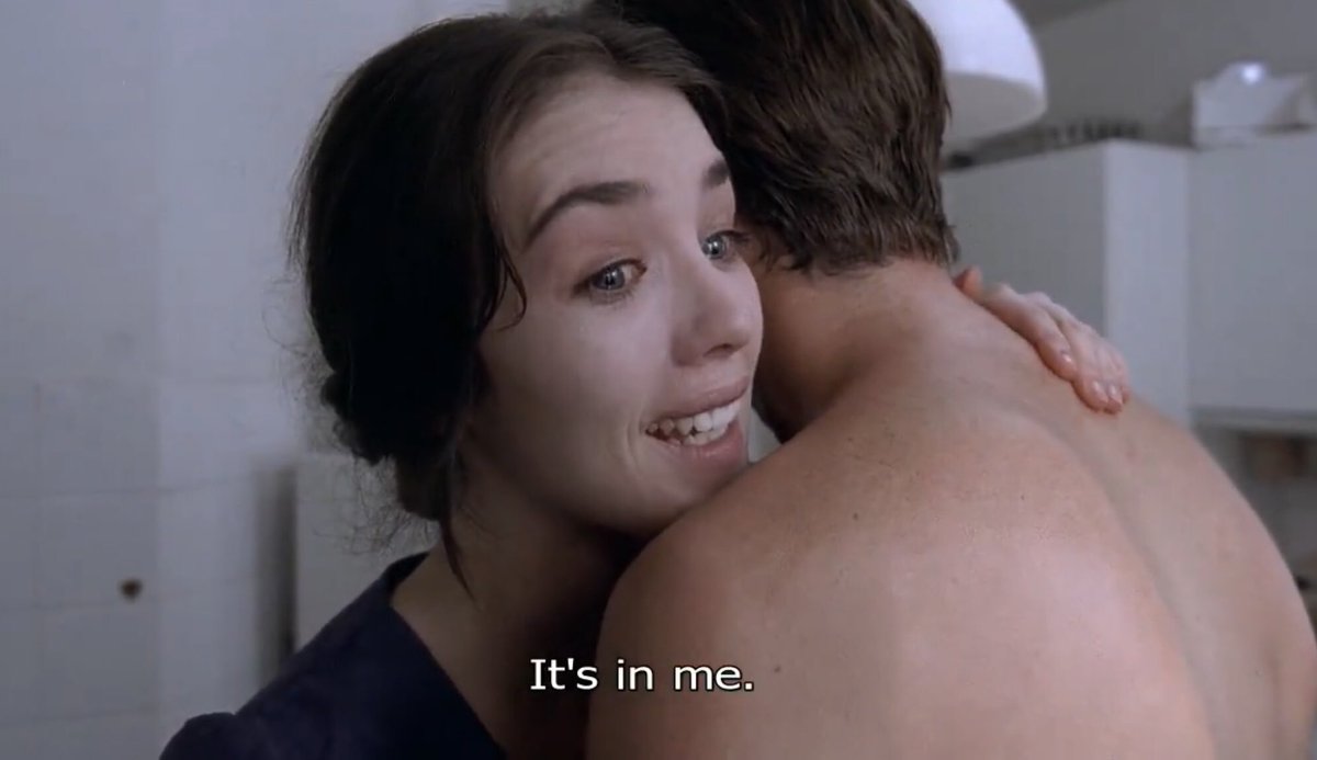 This is a major component of Anna’s journey in Possession, as she seemingly becomes “possessed” by/attached to an entity which drives her into madness, influences her to murder, and pushes her away from her “normal” “healthy” relationship with her husband Mark.