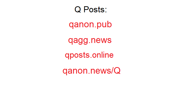 2) I am aware that Q map is offline. I don't know if or when it will return, so please don't ask me.Q alerts is also experiencing temporary issues.Please research responsibly and make note of (bookmark) these other Q websites.