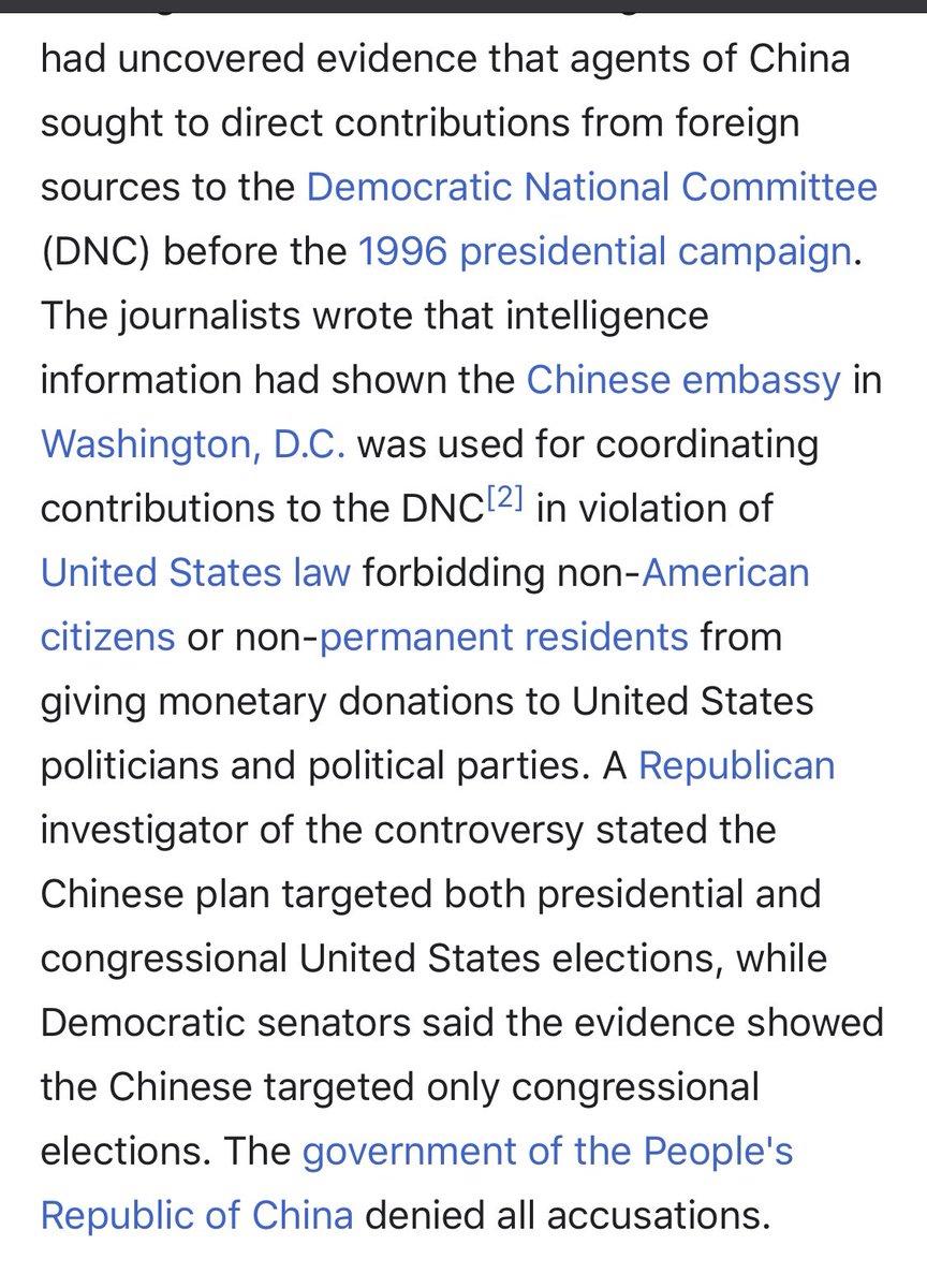  is no stranger to interfering with US Elections. https://en.m.wikipedia.org/wiki/1996_United_States_campaign_finance_controversy