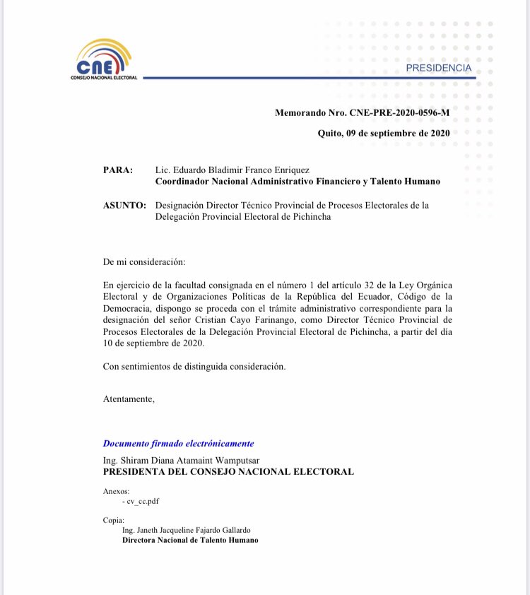 CarlosVerareal's tweet photo. No le bastó poner antes a un prontuariado que ahora está preso frente a Procesos Electorales;llenó el cargo con un FANÁTICO correista,apadrinado por la  Sra. Acero,que no habla pero si vota y nombra;ahora otro,para lo mismo en Pichincha. De”muda”no tiene nada. Silencio? https://t.co/qtBPVFIoBL