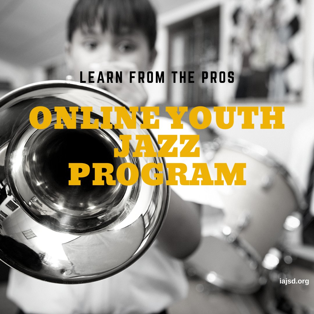 AcademyofJazz's tweet photo. At the IAJSD, our emphasis is on performance. Our classes are online, ensemble-based, &amp; offer mentorship &amp; instruction with a  working professional jazz musician for youth &amp; adult classes.  Call Guy Gonzales at 619-977-7453 for more information. https://t.co/ZcAlFbHGFS https://t.co/d5I8GTsNoB