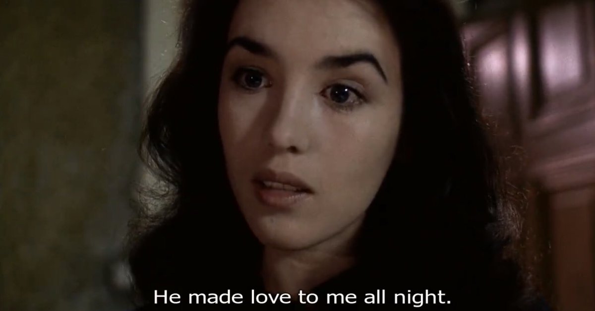 This entity is framed as her lover, and there is even the infamous sex scene, so the creature/possessor can also be seen as a metaphor for Anna’s longing for sexual freedom (constrained by her controlling husband).