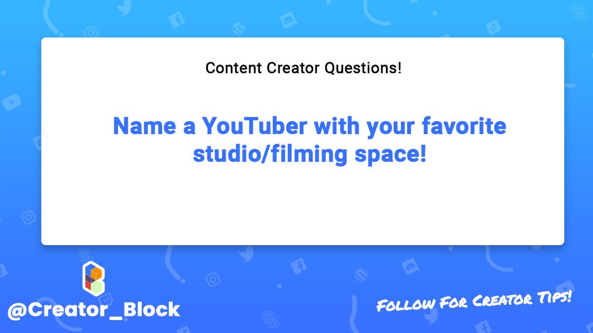 creator_block's tweet image. Name a #YouTuber with your favorite studio/filming space.

Have y'all seen the set on @Mythical ?