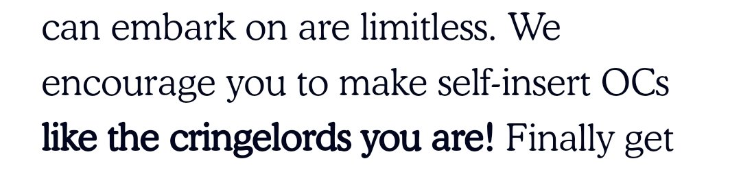 "We totally encourage it, you CRINGEY LITTLE LOSERS."