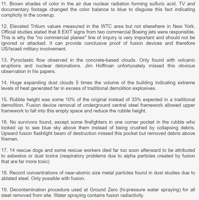 July 2006 David Shaw wrote "open letter" to Prof Jones seeking "expert comments" on "the hypothesis that directed energy fusion devices" were used at WTC b/c thermate couldn't begin to explain expanded 23-point list of fusion evidence that FME had provided Shaw35/