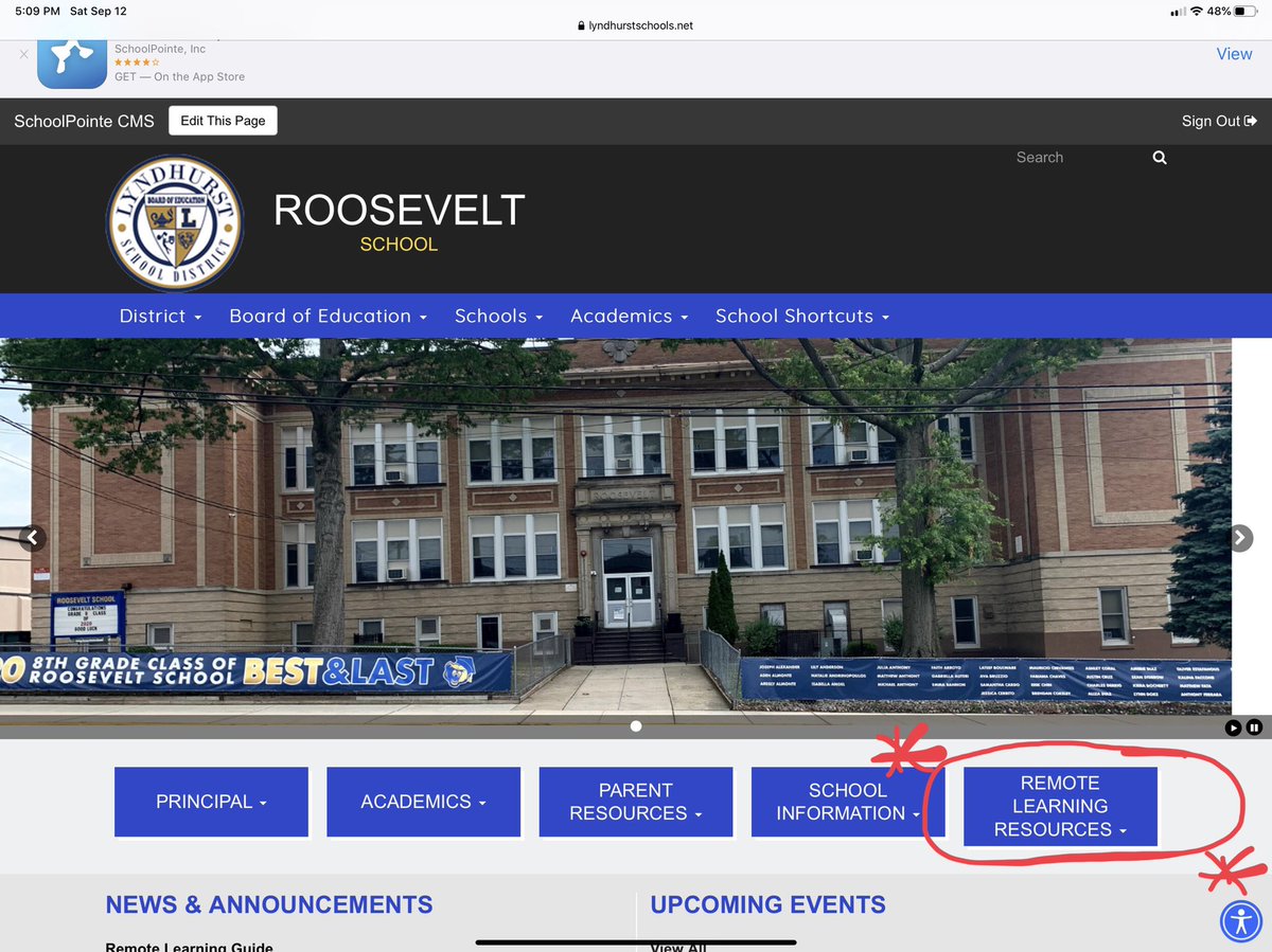 Check out the Remote Learning Tab on our website for easy access to frequently used things. lyndhurstschools.net/6/Home#