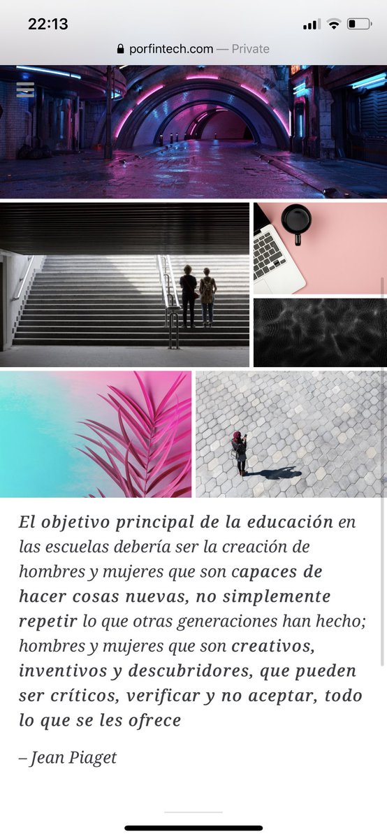 lilimonti3's tweet photo. Reminder 👉🏼”The principle goal of #education in the schools should be creating men and women who are capable of doing new things, not simply repeating what other generations have done; men and women who are #creative, #inventive and #discoverers” Jean Piaget #fintech #porfintech https://t.co/ieSScphW4S