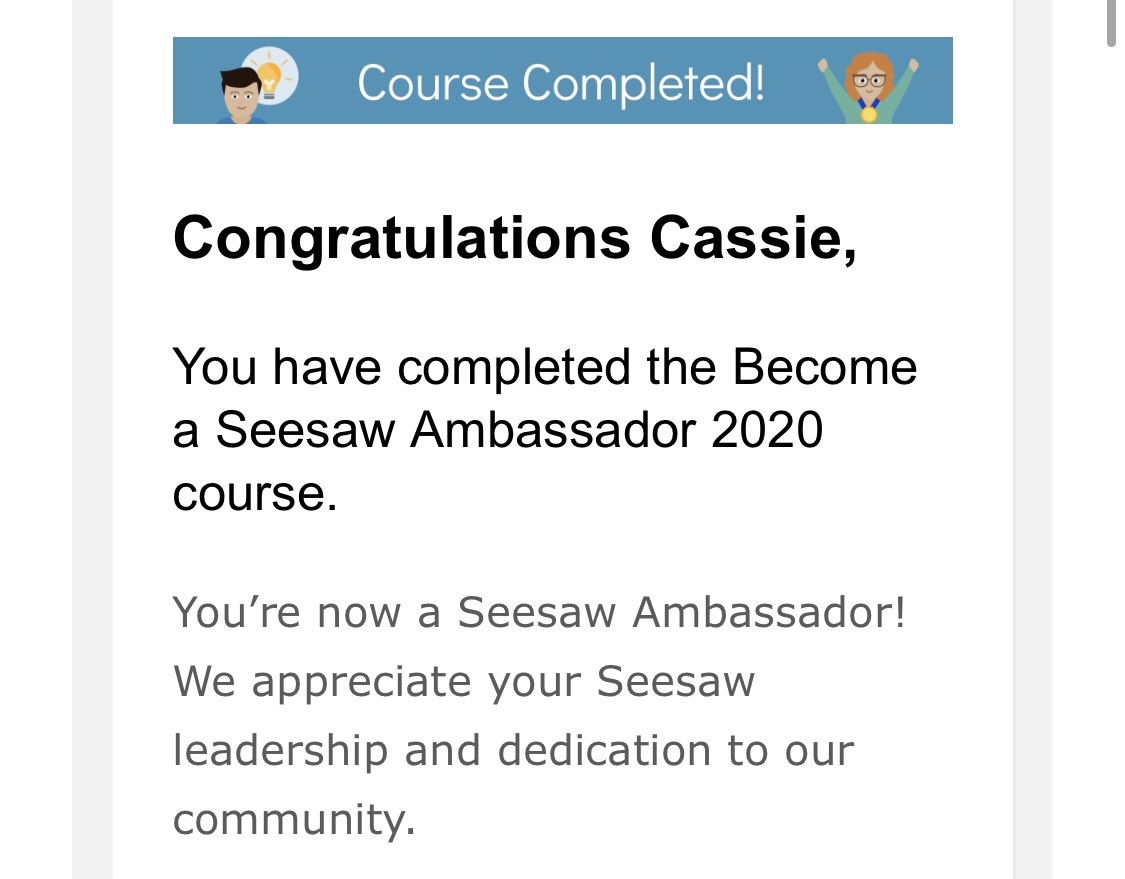 StarnesScholars's tweet photo. Spent my morning learning and growing! Thanks, @Seesaw!! I am SO excited for my new journey. 🌟💜

#seesaw #amassador #journey #keeplearning https://t.co/xNlDpXSKxE
