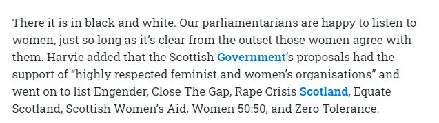 This email was sent to journalist  @shonacraven who was present at meeting - she wrote up her account in the National and quoted this part of the exchange. She pointed out that Mr Harvie only seemed prepared to allow a voice to women who agreed with him. https://www.thenational.scot/news/15865387.women-must-not-silenced-debate-gender-identity/