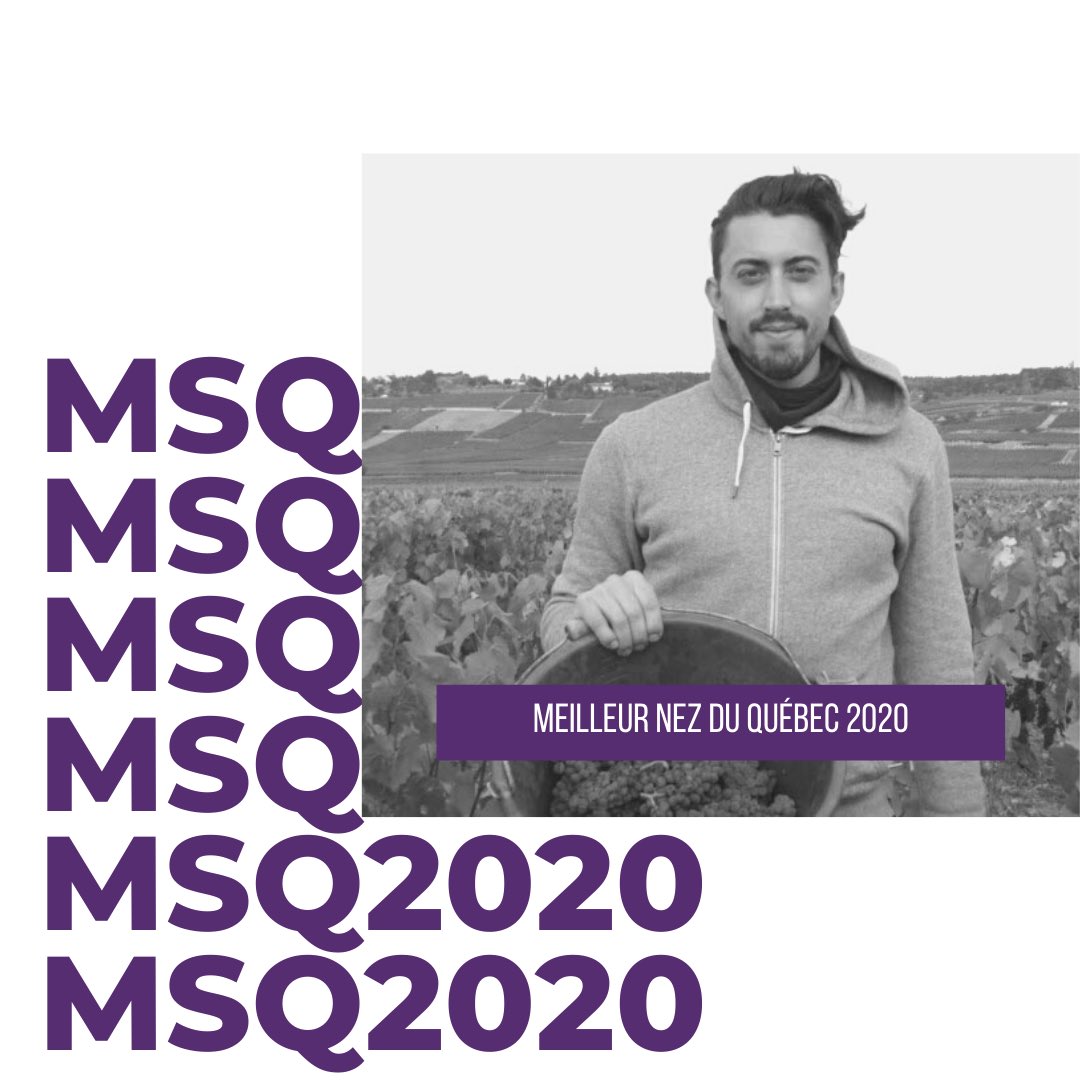 acspquebec's tweet photo. Le Meilleur Nez du Québec 2020 est Joris Gutierrez Garcia!
#MSQ2020 #ACSPquebec #sommeliersQC https://t.co/86F3KYYaOa