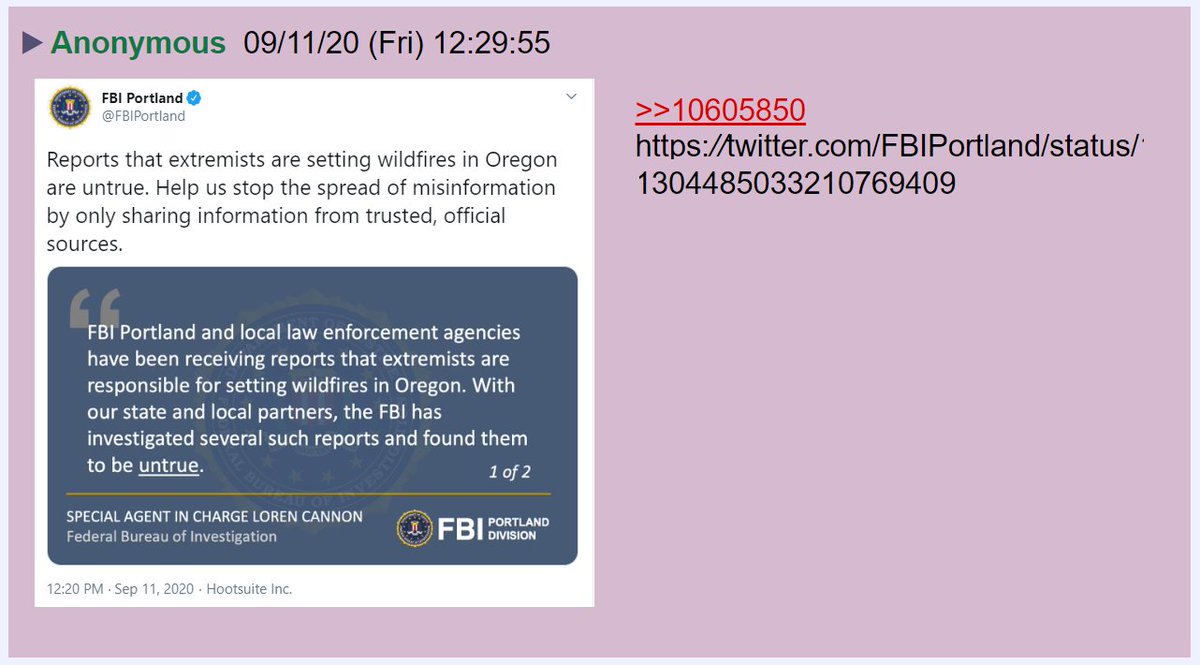 15) The Portland FBI wants you to know that these fires are not being set by extremists.They're "mostly peaceful" arsonists. https://twitter.com/FBIPortland/status/1304485033210769409