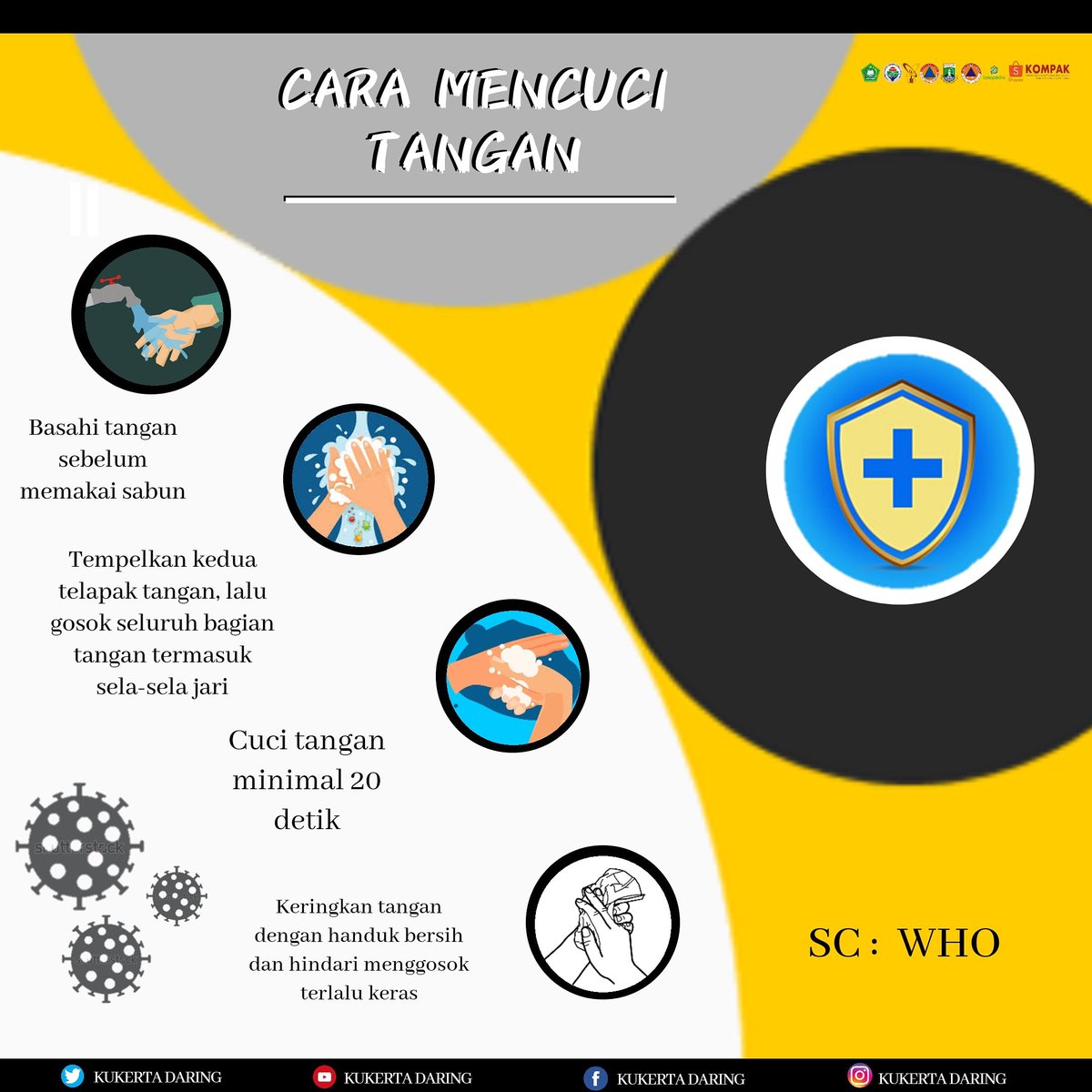 Muhamad68744831's tweet photo. Day 12 [ Cara Mencuci Tangan ]
___________________
#KukertaDaringUINBanten2020
#KukertaModerasiBeragamaPertama
#KukertaAmanProduktifMasaCovid19
#kukerta #kkn #coronavirus #pandemic #kkn2020 #kkndr2020 #daring #kkndr #uinbanten #infouin #kukerta2020uinbanten https://t.co/FtTQzG7vKJ