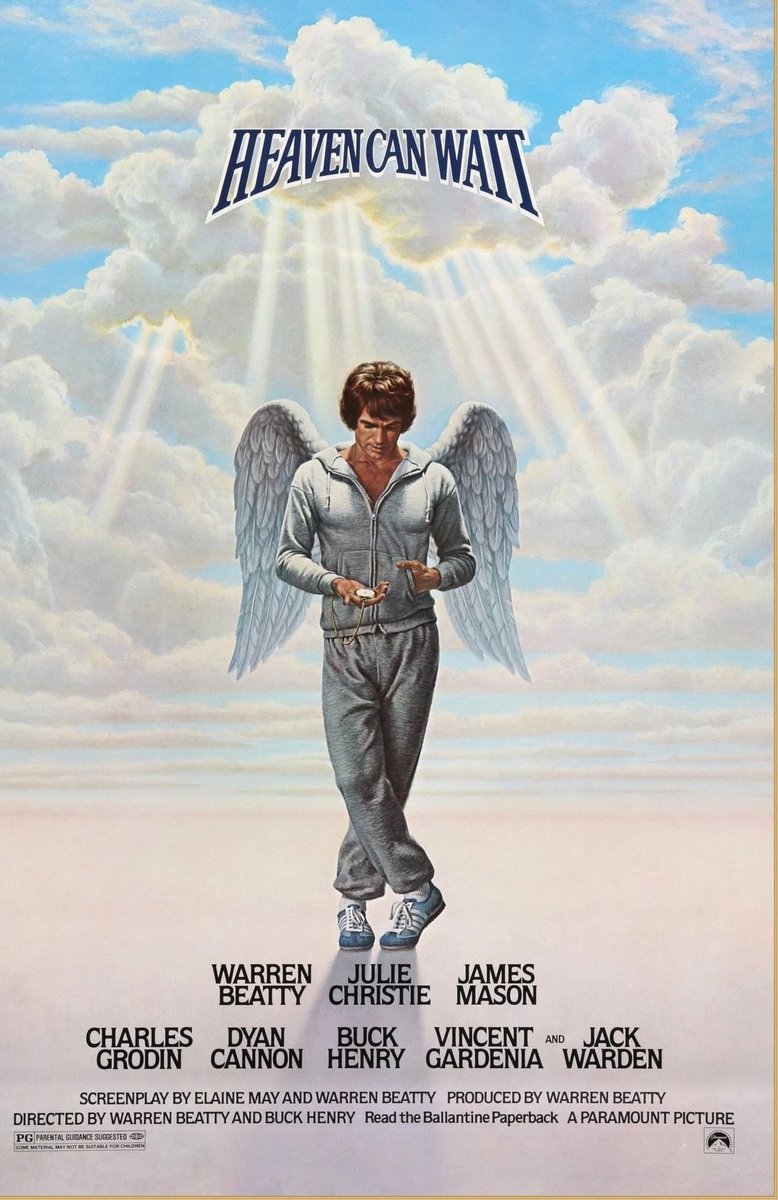 It's Goemon's time to shine again w/ him being rather angelic on the poster for Heaven Can Wait (1978) ~ 