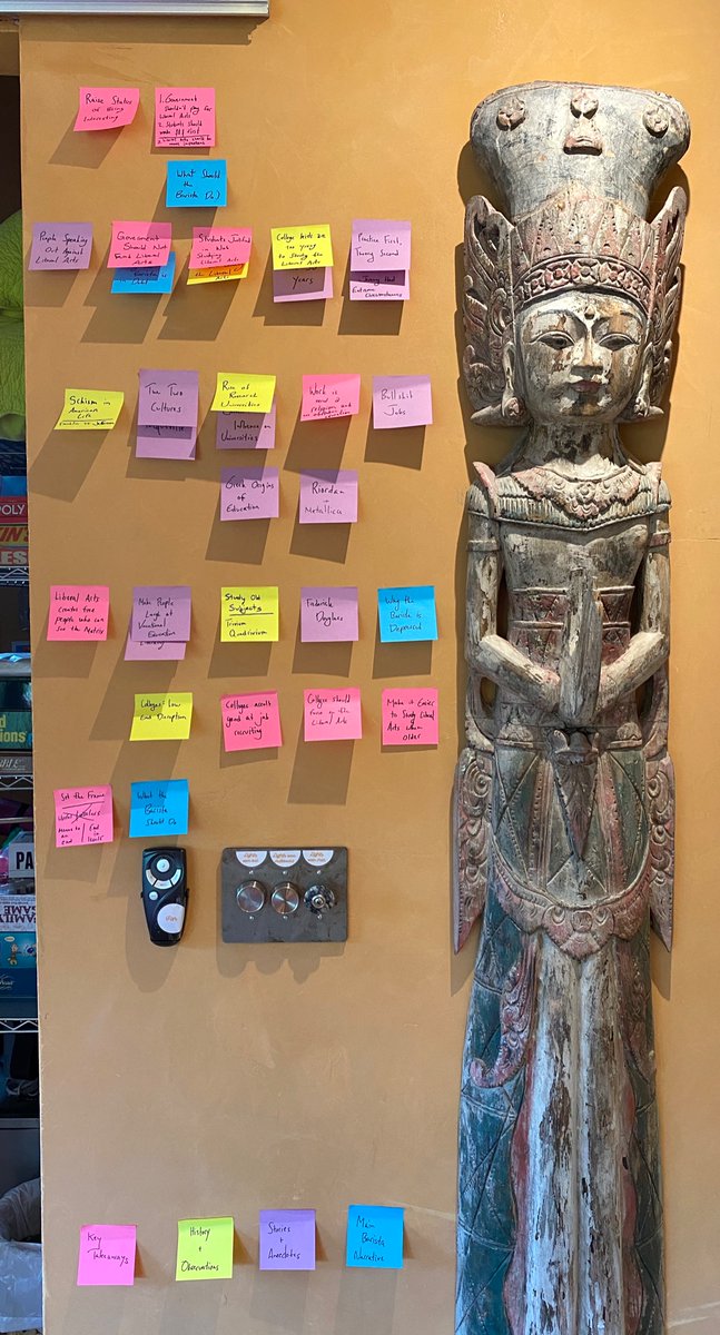 Writing long-form essays is easier when you externalize the structure and focus on one section at a time.Find Post-It notes. Then, write on them. Each note should represent one day’s worth of writing. Follow the structure and write one Post-It note per day. Then, publish.