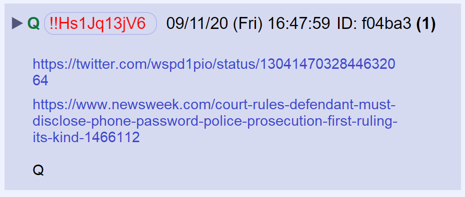 28) Q posted a link to a tweet and a link to an article.