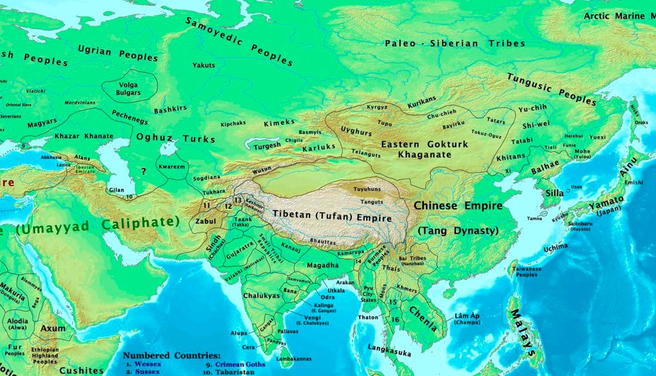 This single map is enough to depict the whole of Chinese history. All history, China and it’s interactions with the world is dependent on that narrow strip of land, what is known as Gansu corridor or Hexi Corridor. North of it ruled the Steppe Tribes –