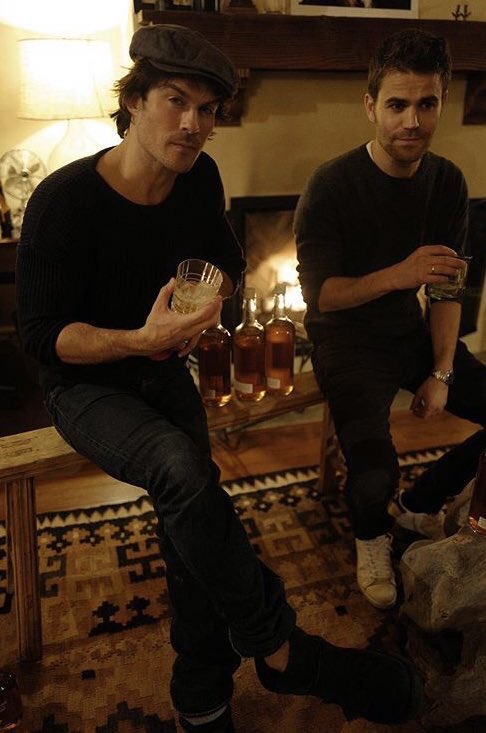 brothersbondg's tweet photo. Them,
their smiles
and their bourbon.
@paulwesley @iansomerhalder 

#BrothersBondBourbon #BrothersBondGroup #BBG https://t.co/CYFypnnc2P