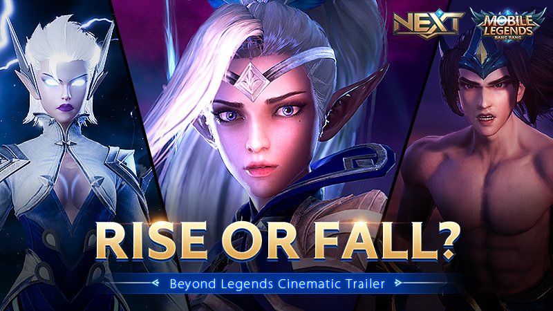 MobileLegendsOL's tweet image. The full cinematic &quot;Beyond Legends&quot; is officially released.
Will Zilong, Eudora, and Miya rise, or fall?
Watch the cinematic for answers!
Any thoughts? Share with us below!
youtube.com/watch?v=1WolDM…
#ProjectNEXT
#BeyondLegends
