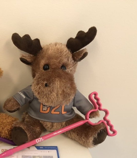samwin02's tweet image. My new moose though I didn’t take this picture so I don’t have the pen but I found the moose at my goodwill and redressed him... meet tristan