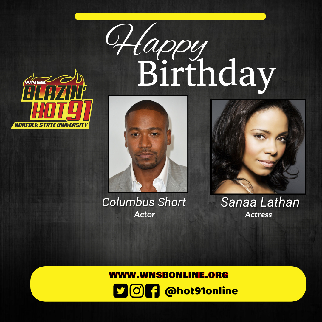 Happy Blazin\ Hot birthday to Columbus Short & Sanaa Lathan    