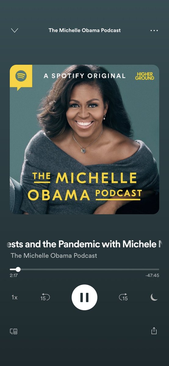 Can’t recommend this enough. #MichelleObamaPodcast