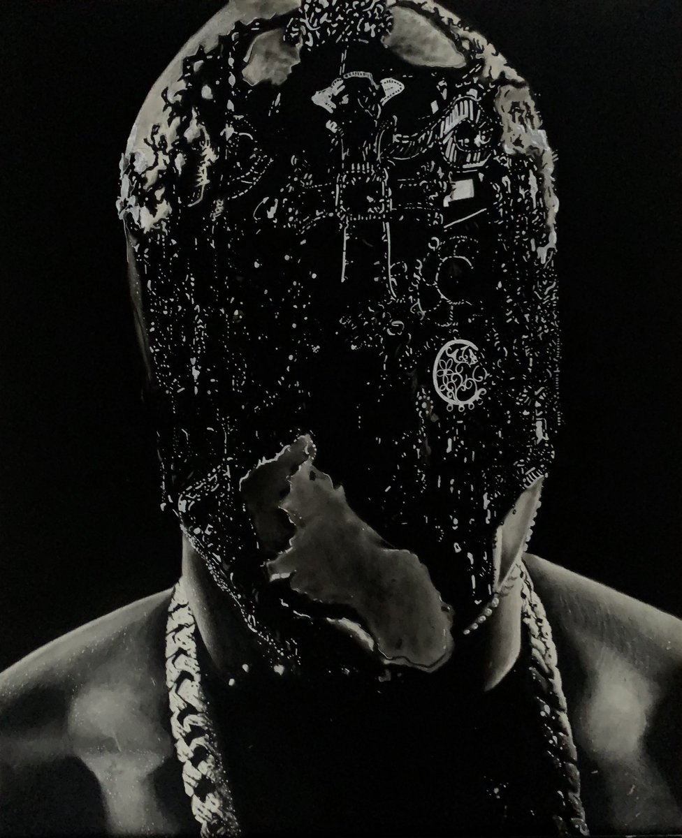 XXL Magazine on Twitter: "A drawing of West's mask on the Yeezus tour 🎨: @Jay_QArtiste https://t.co/A0xFxhfWNS" / Twitter