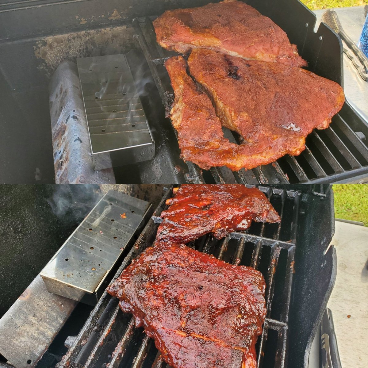 cweber84's tweet photo. Picture of ribs to make your Twitter feed better. #ribs #smokedribs #webergrills https://t.co/hVlPR8qXmH