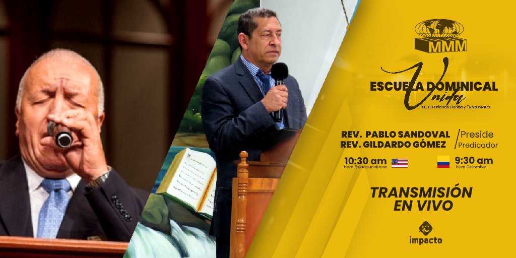 Dios te bendiga, el día de mañana tendremos nuestra escuela dominical unida, Invitado Especial Reverendo Pablo Sandoval, Oficial de USA/ Orlando-Florida. Donde el Espíritu de Dios llenara nuestras lámparas de su aceite fresco. 
¡No te la pierdas!