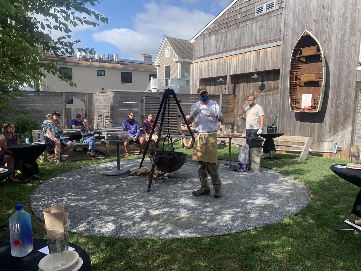 dogfishbeer's tweet photo. Scenes from Day Two of our Dogfish Head x @YETICoolers Weekend at the #DogfishInn! More BBQ goodness with @tuffystone around the Cowboy Cauldron, and a good olโ paddle through coastal Delaware!! Oh, and beer ... how could we forget the beer?! ๐ฅ๐๐ถ๐บ #offcenteredYETI https://t.co/aZxJOG4AWr